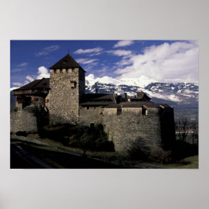 Europa, Liechtenstein, Vaduz. Schloss Vaduz, 2 Poster