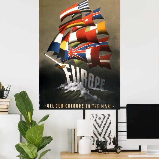Europa-Marshall-Plan Poster (Heimbüro)