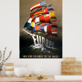 Europa-Marshall-Plan Poster (Küche)