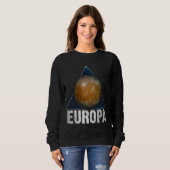 Europa Moon Jupiter Planet Solar System Astronomie Sweatshirt (Vorne ganz)