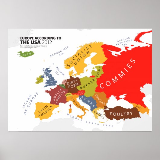 Europa Nach den USA Poster (Vorne)