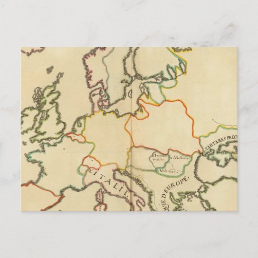 Europa nach Religion 2 Postkarte (Vorderseite)