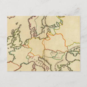 Europa nach Religion 2 Postkarte
