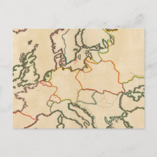 Europa nach Religion 3 Postkarte