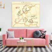 Europa nach Religion Leinwanddruck (Insitu (Wohnzimmer))
