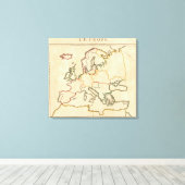 Europa nach Religion Leinwanddruck (Insitu (Holzboden))