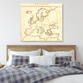 Europa nach Religion Leinwanddruck (Insitu (Schlafzimmer))