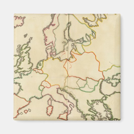 Europa nach Religion Magnet (Vorne)