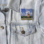 Europa, Niederlande, Kinerdijk. Eine Windmühle sit Button (Beispiel)