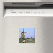 Europa, Niederlande, Zuid Holland, Kinderdijk. 2 Magnet (In Situ (Geschirrspüler))