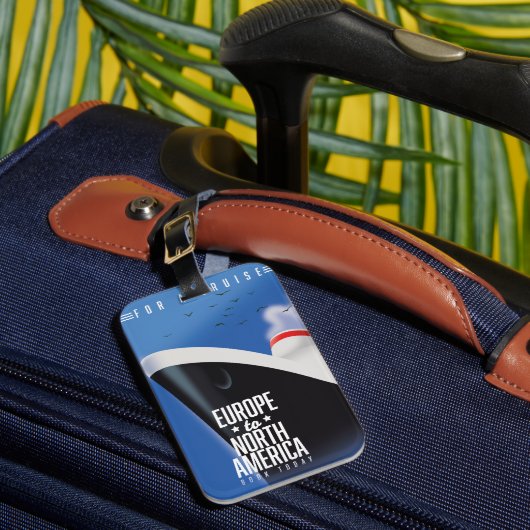 Europa - Nordamerika Kreuzfahrtschiff kommerziell Gepäckanhänger (Vorderseite Insitu 1)