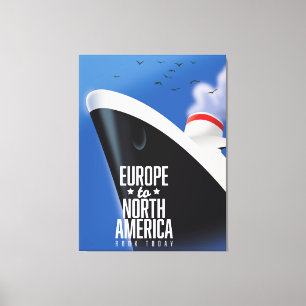 Europa - Nordamerika Kreuzfahrtschiff kommerziell Leinwanddruck