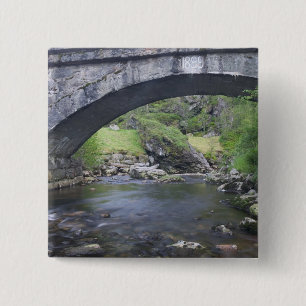 Europa, Norwegen. Steinbrücke - Weg nach Bergen Button