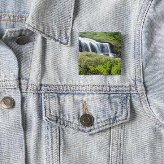 Europa, Norwegen. Wasserfall. Button (Beispiel)