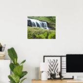 Europa, Norwegen. Wasserfall. Poster (Heimbüro)