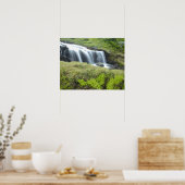 Europa, Norwegen. Wasserfall. Poster (Küche)