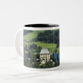 Europa, Österreich, Fuschl. Schloss Fuschl Zweifarbige Tasse (Vorderseite Links)