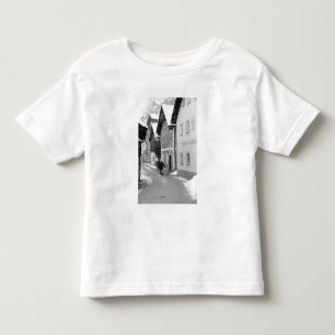 Europa, Österreich, Hallstat. Schneestraße Kleinkind T-shirt