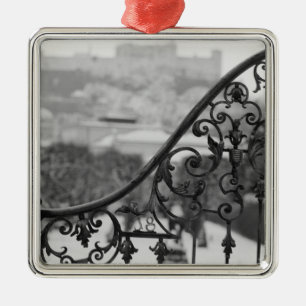 Europa, Österreich, Salzburg. Aussicht auf die Alt Ornament Aus Metall