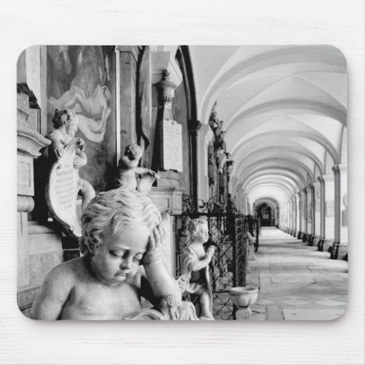 Europa, Österreich, Salzburg. Cherub und Denkmal 2 Mousepad (Vorne)