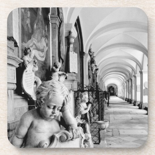 Europa, Österreich, Salzburg. Cherub und Denkmal 2 Untersetzer (Vorderseite)