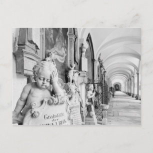 Europa, Österreich, Salzburg. Cherub und Denkmal Postkarte