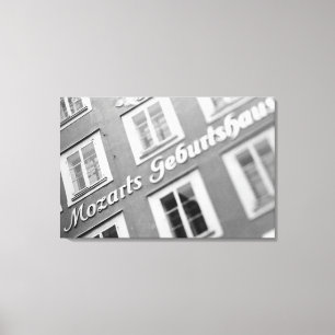 Europa, Österreich, Salzburg. Mozarts Geburtshaus Leinwanddruck