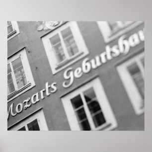 Europa, Österreich, Salzburg. Mozarts Geburtshaus Poster
