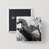 Europa, Österreich, Salzburg. Pferdestatue Button (Vorne & Hinten)