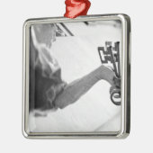 Europa, Österreich, Salzburg. Statue mit Schlüssel Ornament Aus Metall (Links)