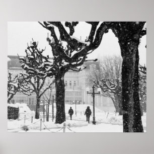Europa, Österreich, Salzburg. Winter, Poster
