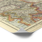 Europa, Österreich, Tschechische Republik Poster (Ecke)