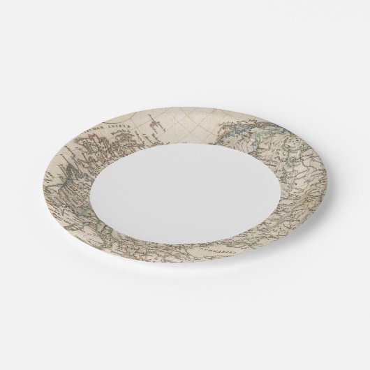 Europa Pappteller (Schrägansicht)