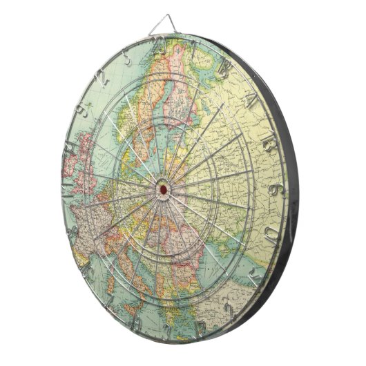 Europa - politisch dartscheibe (Vorderseite rechts)