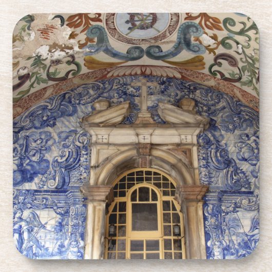 Europa, Portugal, Obidos. Farbenfrohe Architektur Untersetzer (Vorderseite)