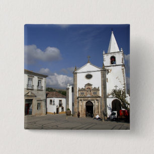 Europa, Portugal, Obidos. Kirche Santa Maria in Button