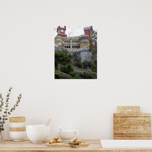 Europa, Portugal, Sintra. PENA National 3 Poster (Küche)