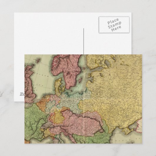 Europa Postkarte (Vorne/Hinten)