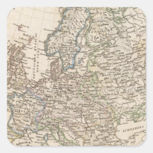 Europa Quadratischer Aufkleber