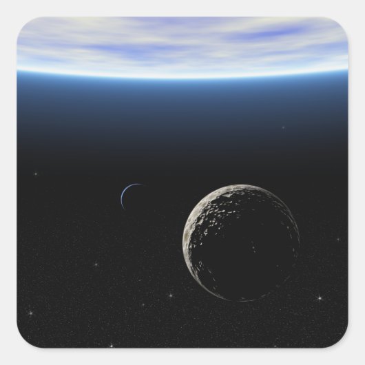 Europa Quadratischer Aufkleber (Vorderseite)