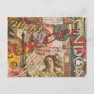 Europa Reise Vintage Europäisch Paris Frankreich K Postkarte