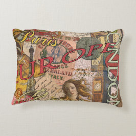 Europa Reisen Vintag Paris Frankreich Kunst Dekokissen