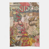 Europa Reisen Vintag Paris Frankreich Kunst Geschirrtuch (Vertikal)