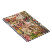 Europa Reisen Vintag Paris Frankreich Kunst Notizblock (Rechte Seite)