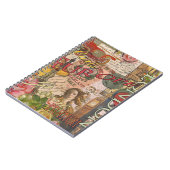 Europa Reisen Vintag Paris Frankreich Kunst Notizblock (Linke Seite)