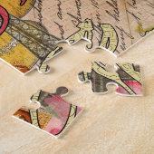 Europa Reisen Vintag Paris Frankreich Kunst Puzzle (Seite)