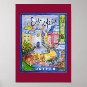 Europa Reiseplakat Poster