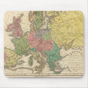 Europa Religion Atlas Karte Mousepad