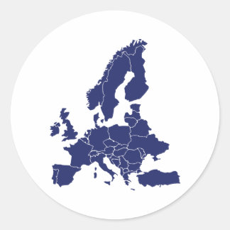 Europa Runder Aufkleber