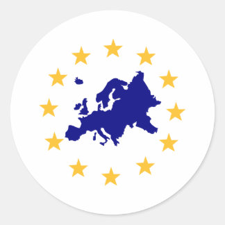 Europa Runder Aufkleber